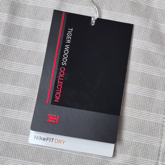 NEW! Tiger Woods Collection Nike Fit‎ Dry Long Sleeve Golf Polo Men's L NWT - Picture 6 of 9